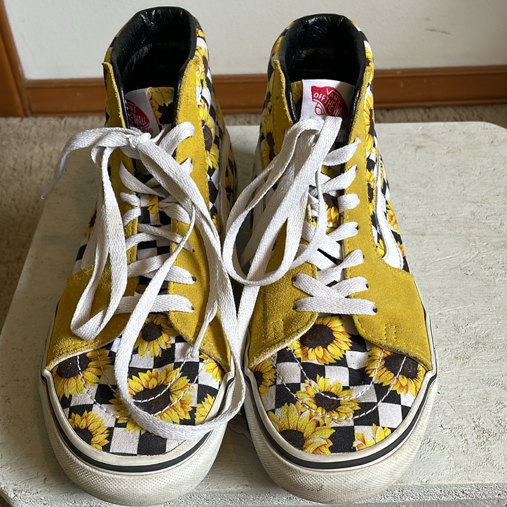 Vans Sk8 Sunflower High Tops